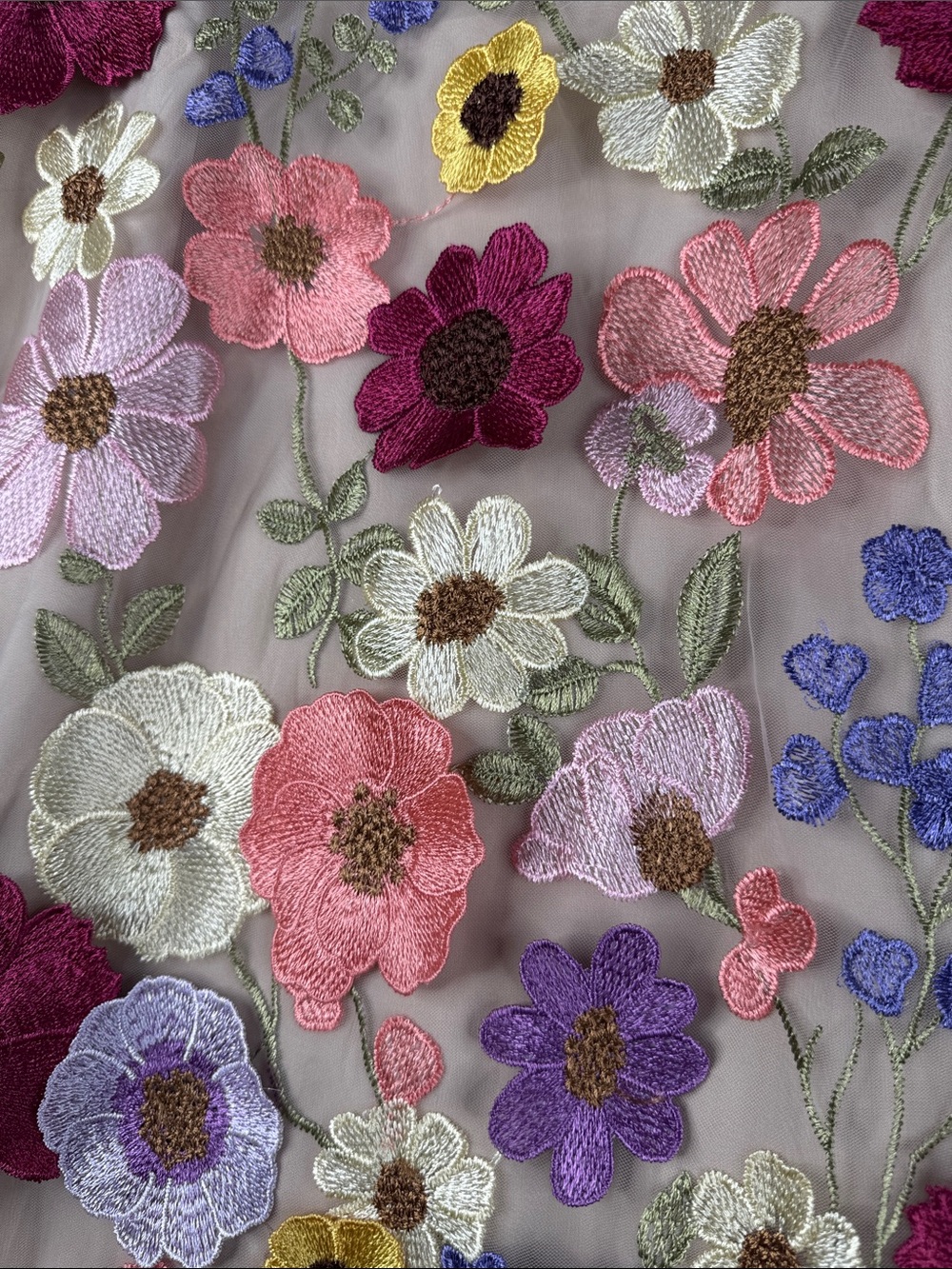 Endless Rose Floral Embroidered Mesh Dress - Multi - Picture 4 of 6